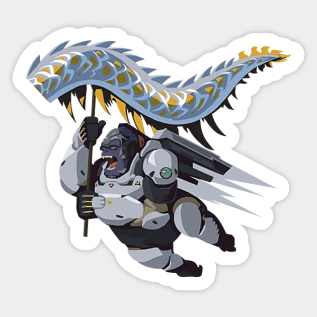 Winston Dragon Dance Sticker by Genessis